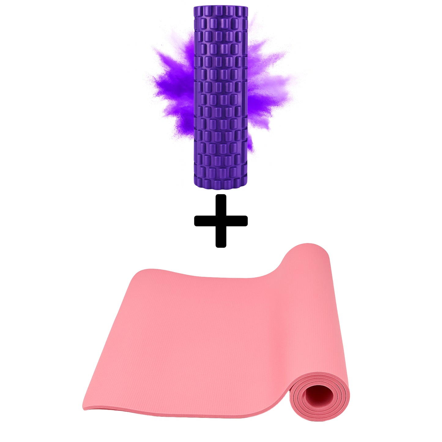 Yogamatte + Massagerolle