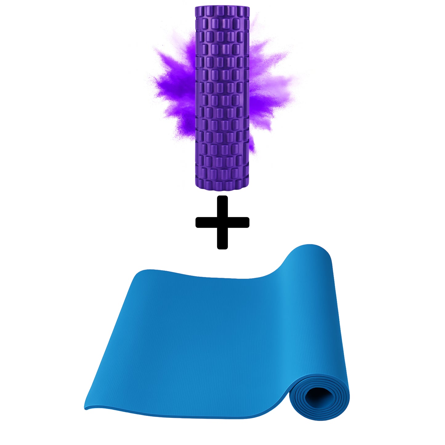 Yogamatte + Massagerolle