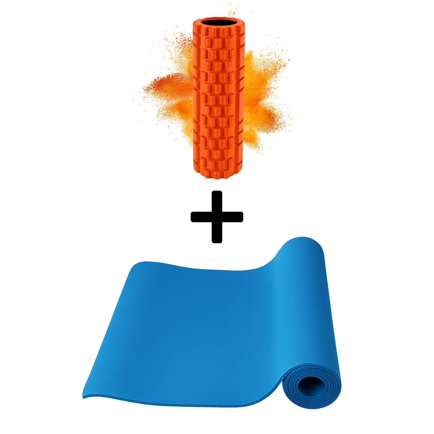 Yogamatte + Massagerolle