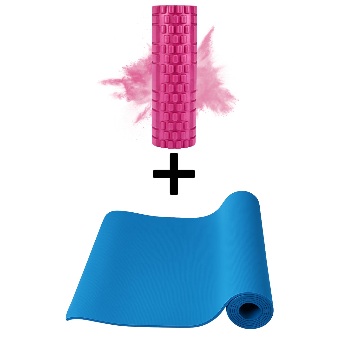 Yogamatte + Massagerolle