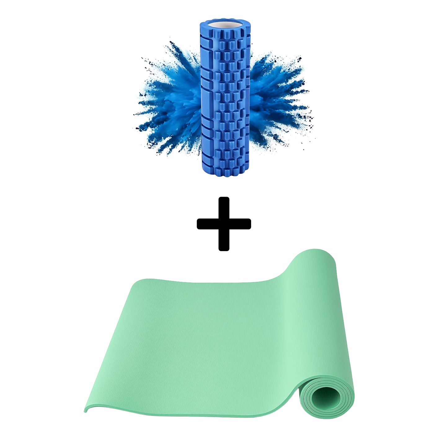 Yogamatte + Massagerolle