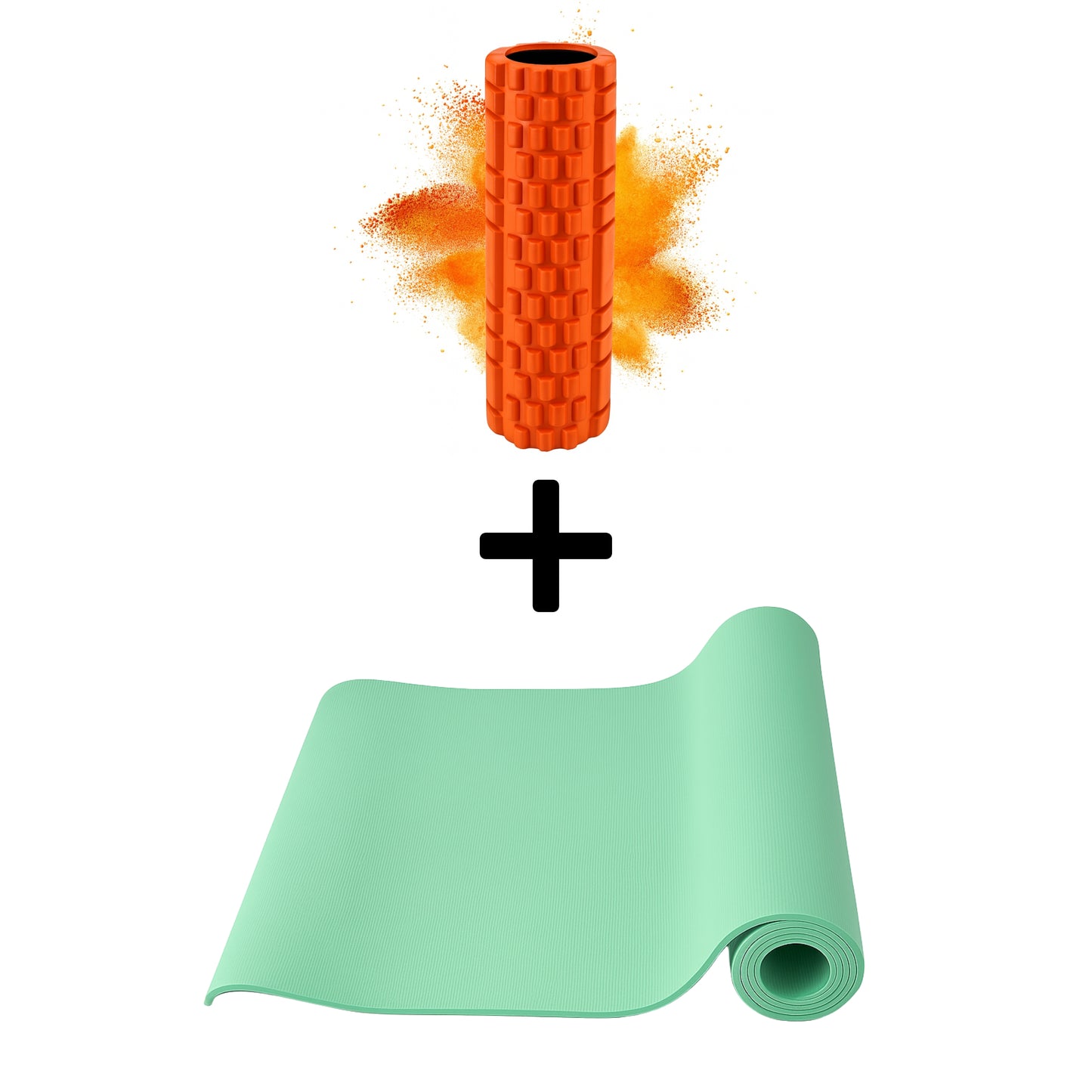 Yogamatte + Massagerolle