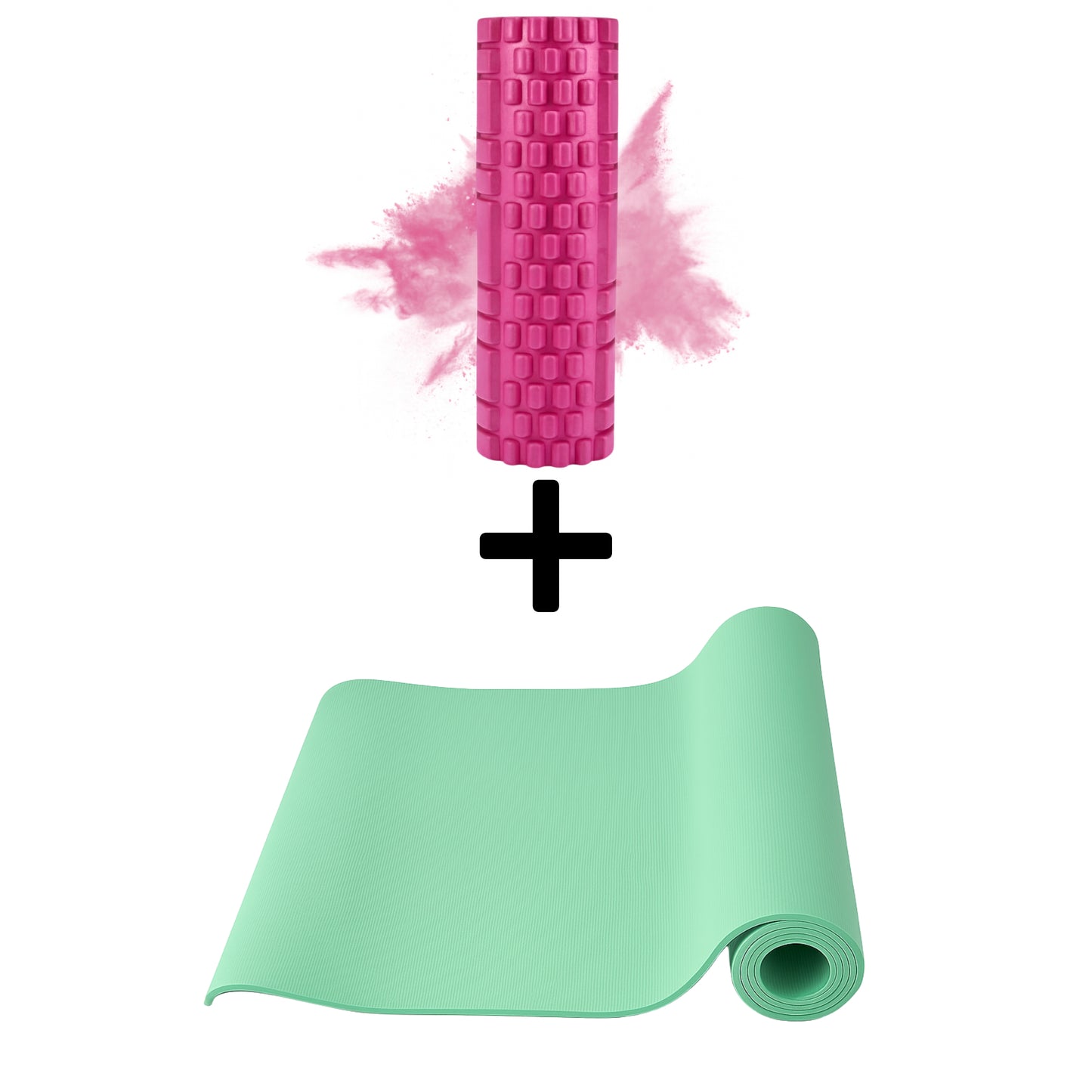 Yogamatte + Massagerolle