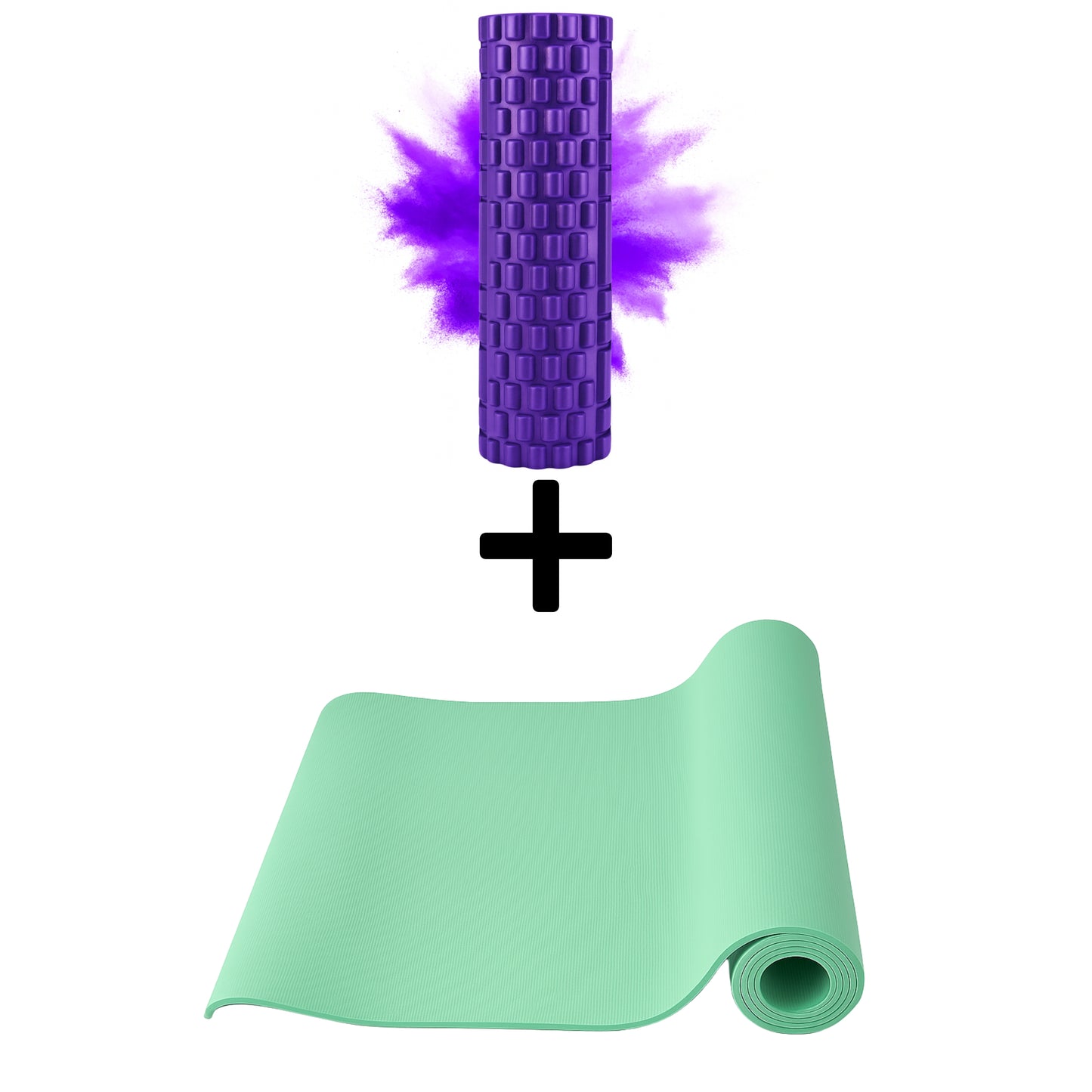Yogamatte + Massagerolle