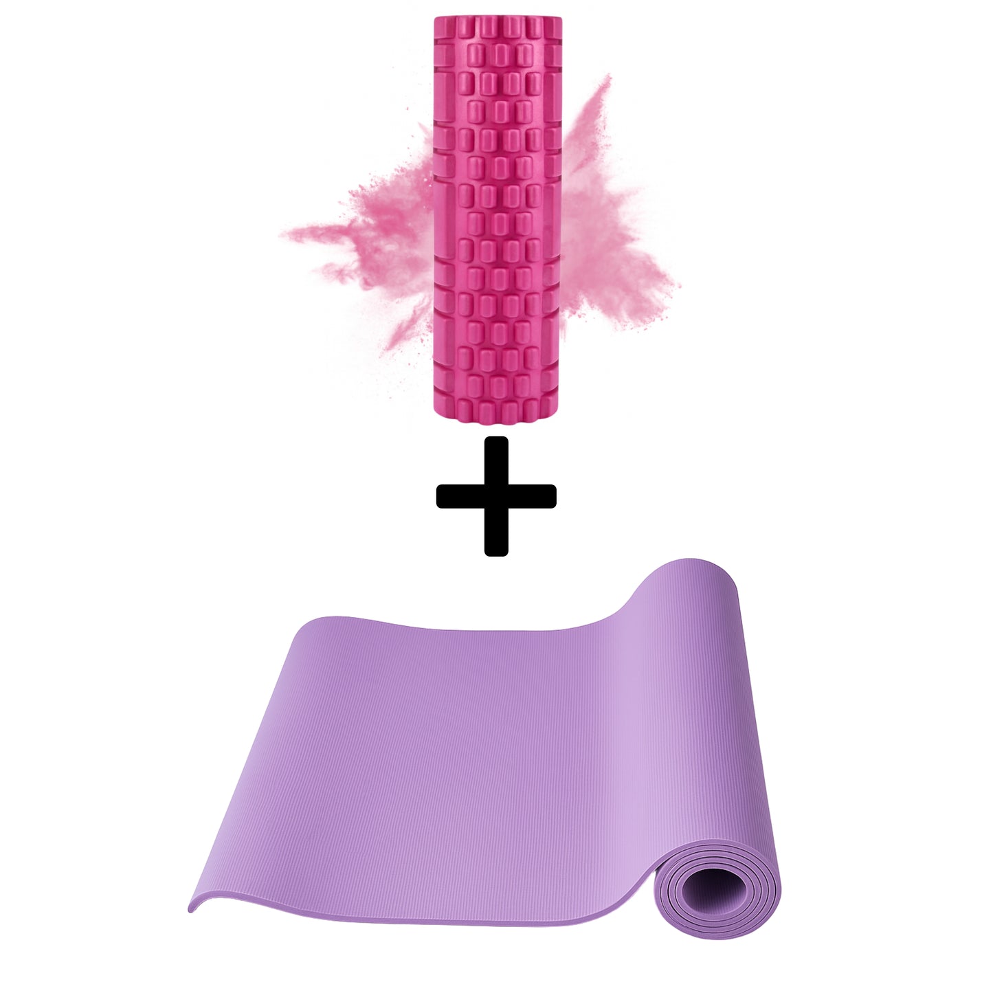 Yogamatte + Massagerolle