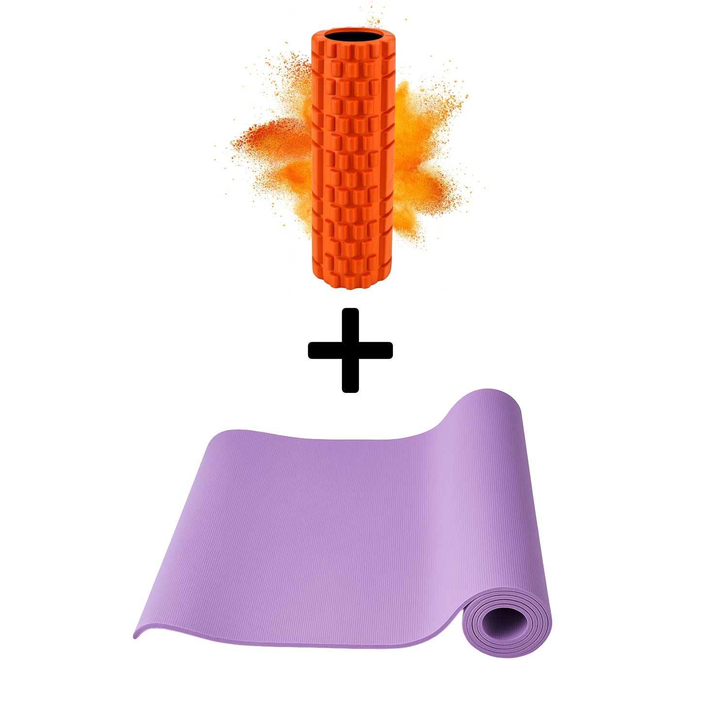 Yogamatte + Massagerolle