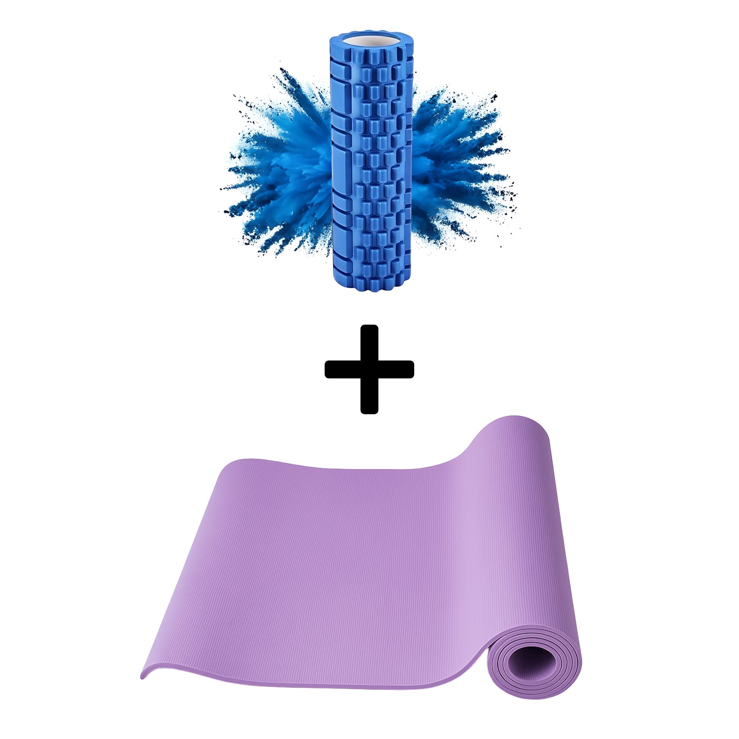 Yogamatte + Massagerolle