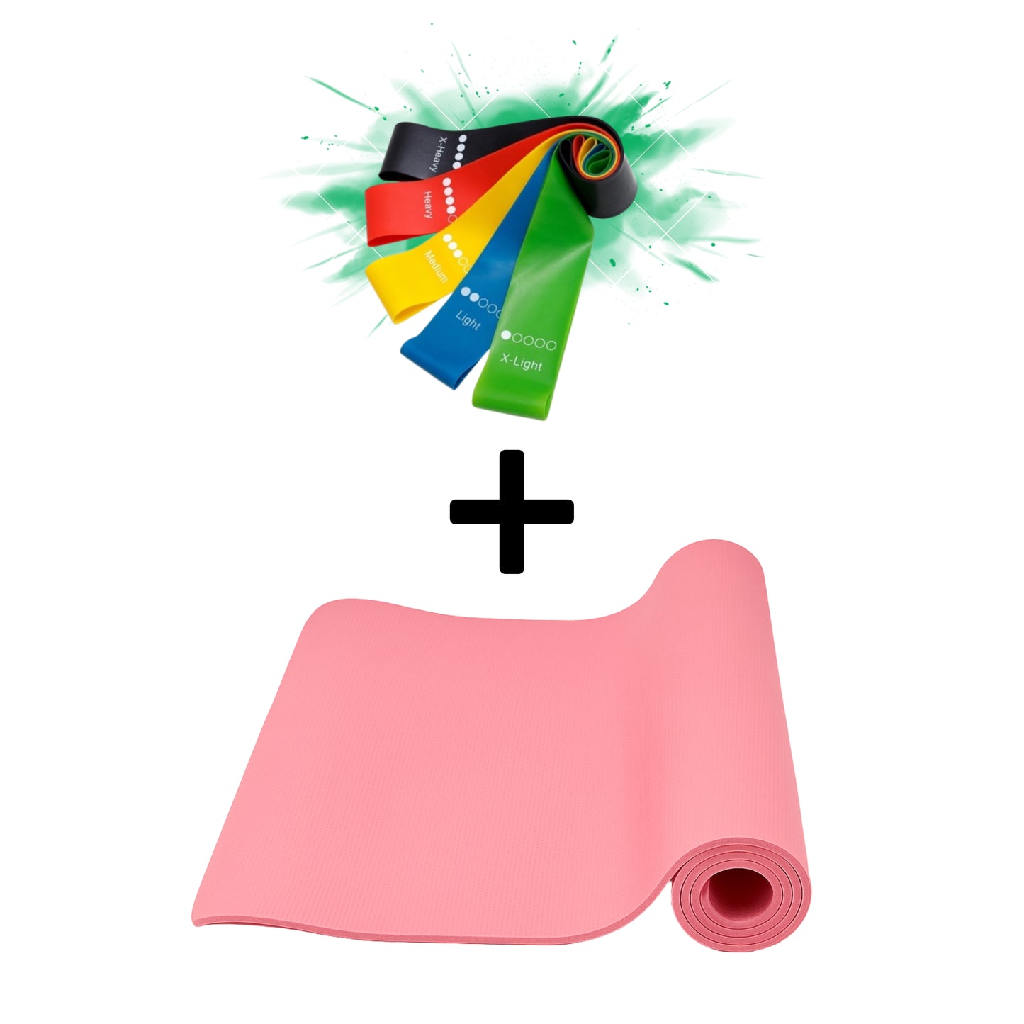 Yogamatte + Widerstandsbänder