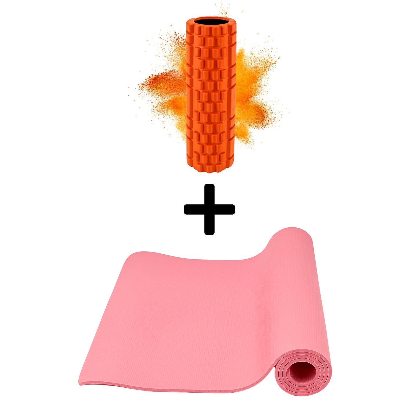 Yogamatte + Massagerolle
