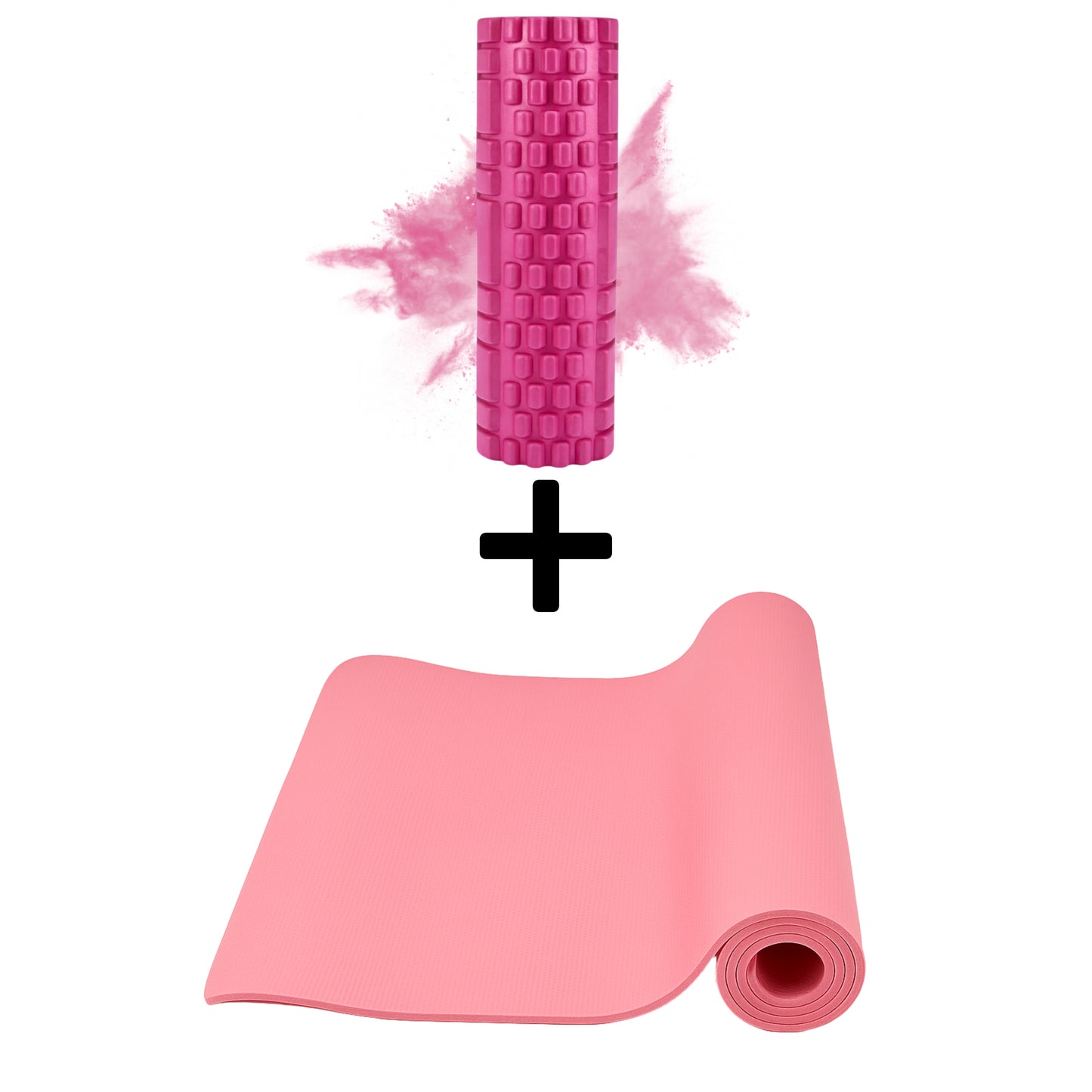 Yogamatte + Massagerolle
