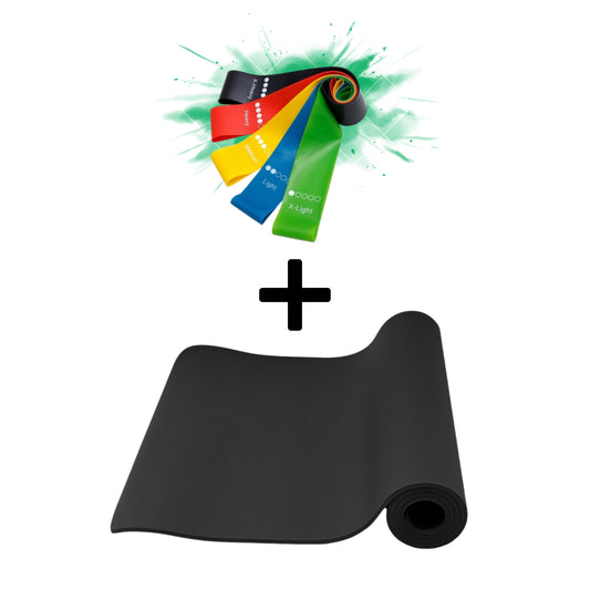 Yogamatte + Widerstandsbänder