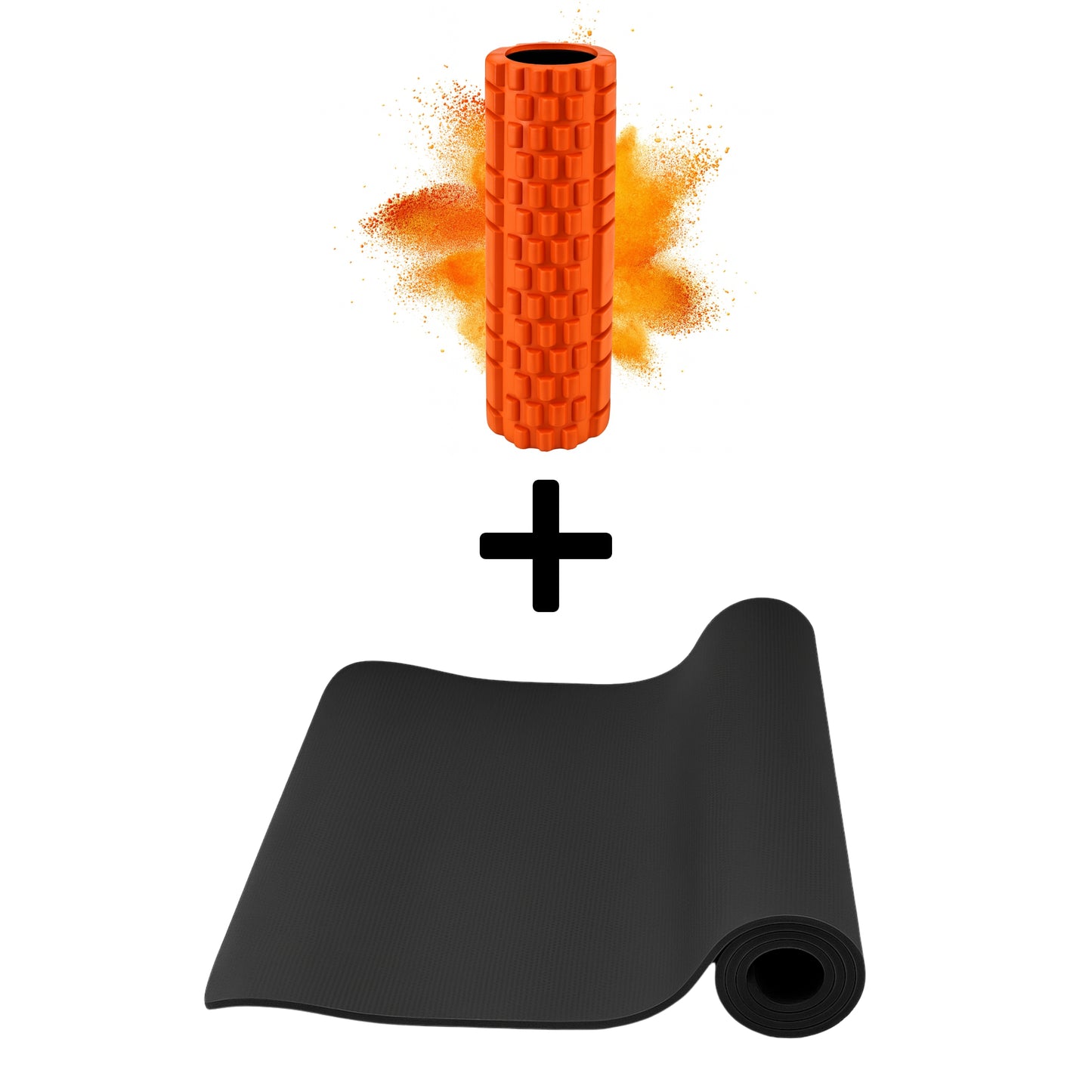 Yogamatte + Massagerolle