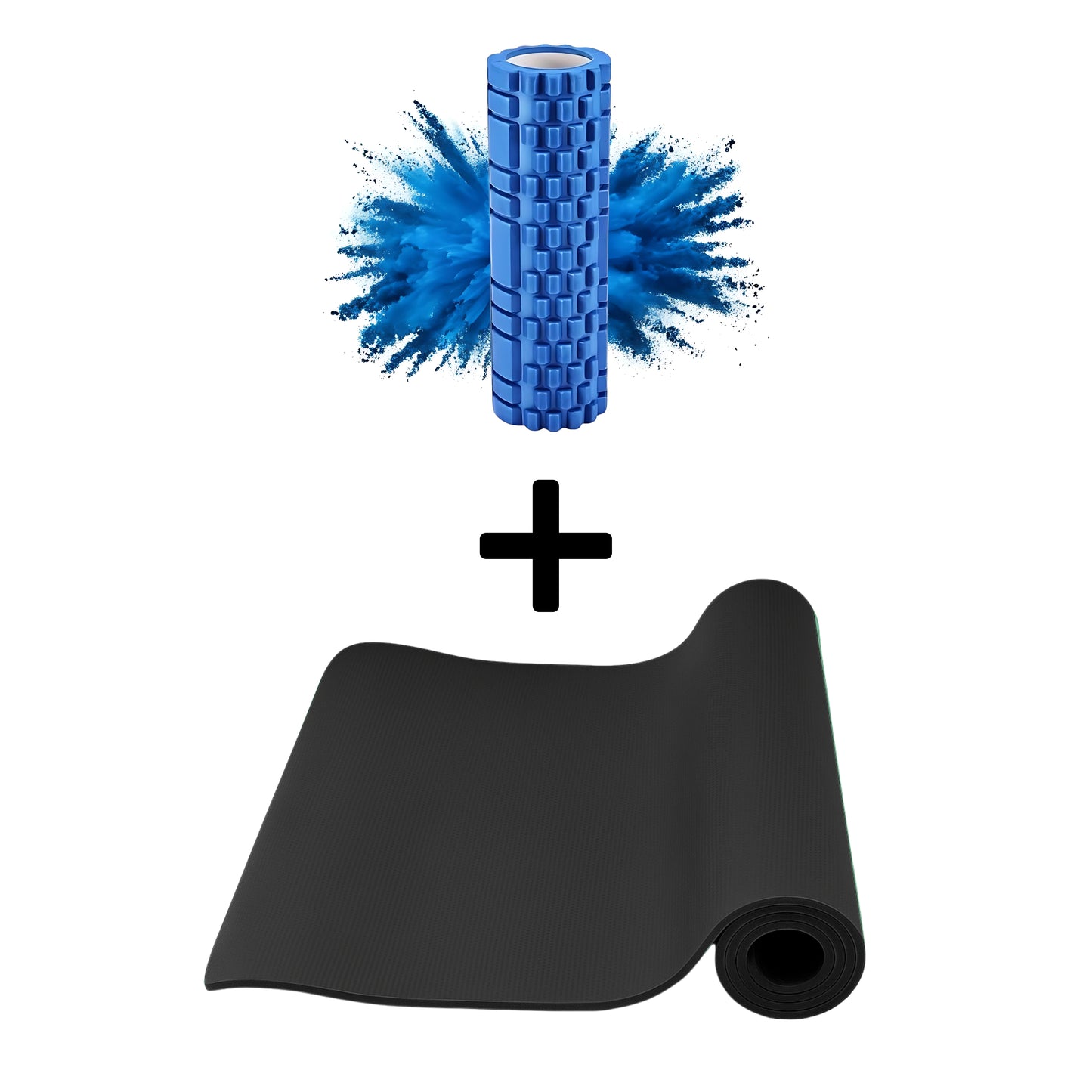 Yogamatte + Massagerolle